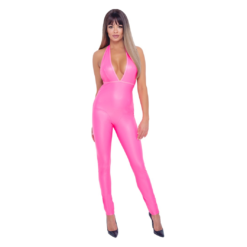 Cottelli Lingerie Neon Pink Matte Look Catsuit