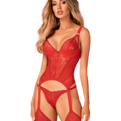 Obsessive Belovya Red Basque With String