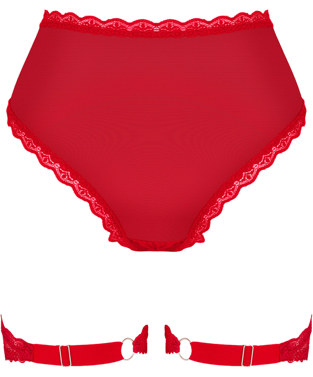 Obsessive Belovya Red Garter Briefs - Image 4