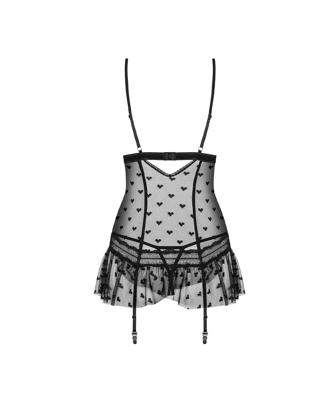 Obsessive Heartia Black Corset With Hearts - Image 4