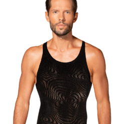 Obsessive Black Net Tank Top