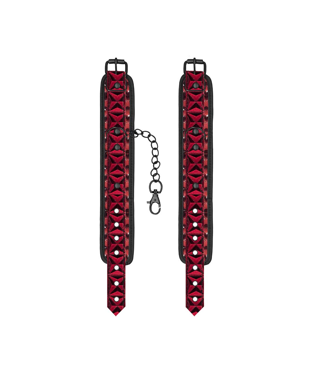 Ouch! Burgundy Luxury Ankle Cuffs - Image 3