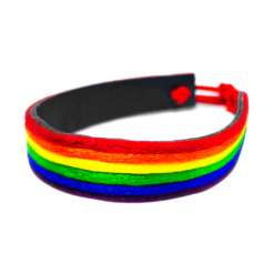 Rainbow Pride Leatherette Bracelet