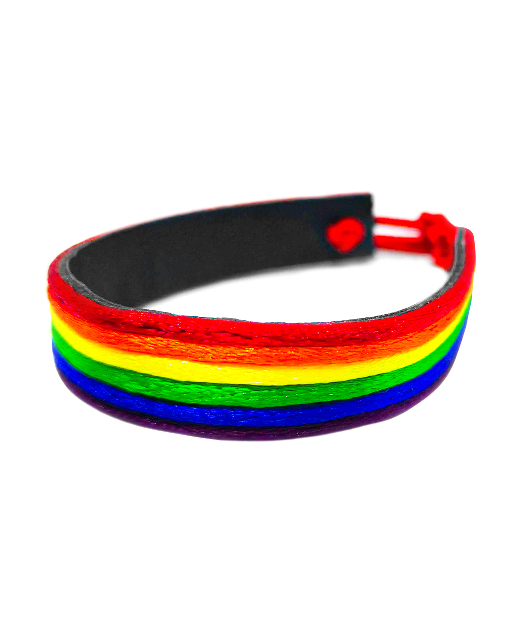 Rainbow Pride Leatherette Bracelet