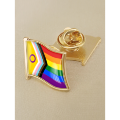 Rainbow Pride LGBT Progress Flag Gloss Enamel Lapel Pin