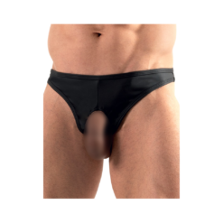 Svenjoyment Black Matte Look Open Thong