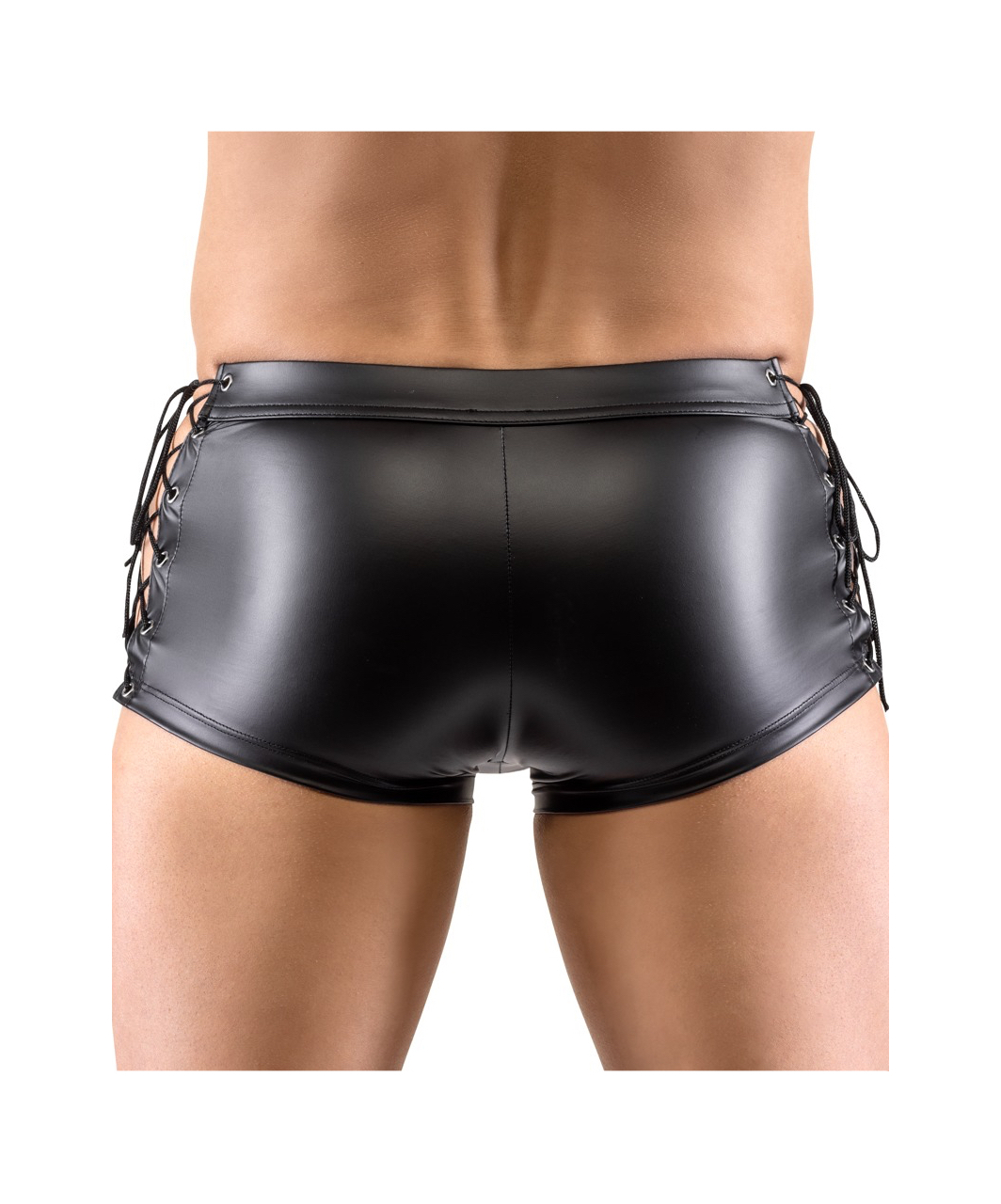 Svenjoyment Black Matte Look Trunks With Side Lacing - Image 4