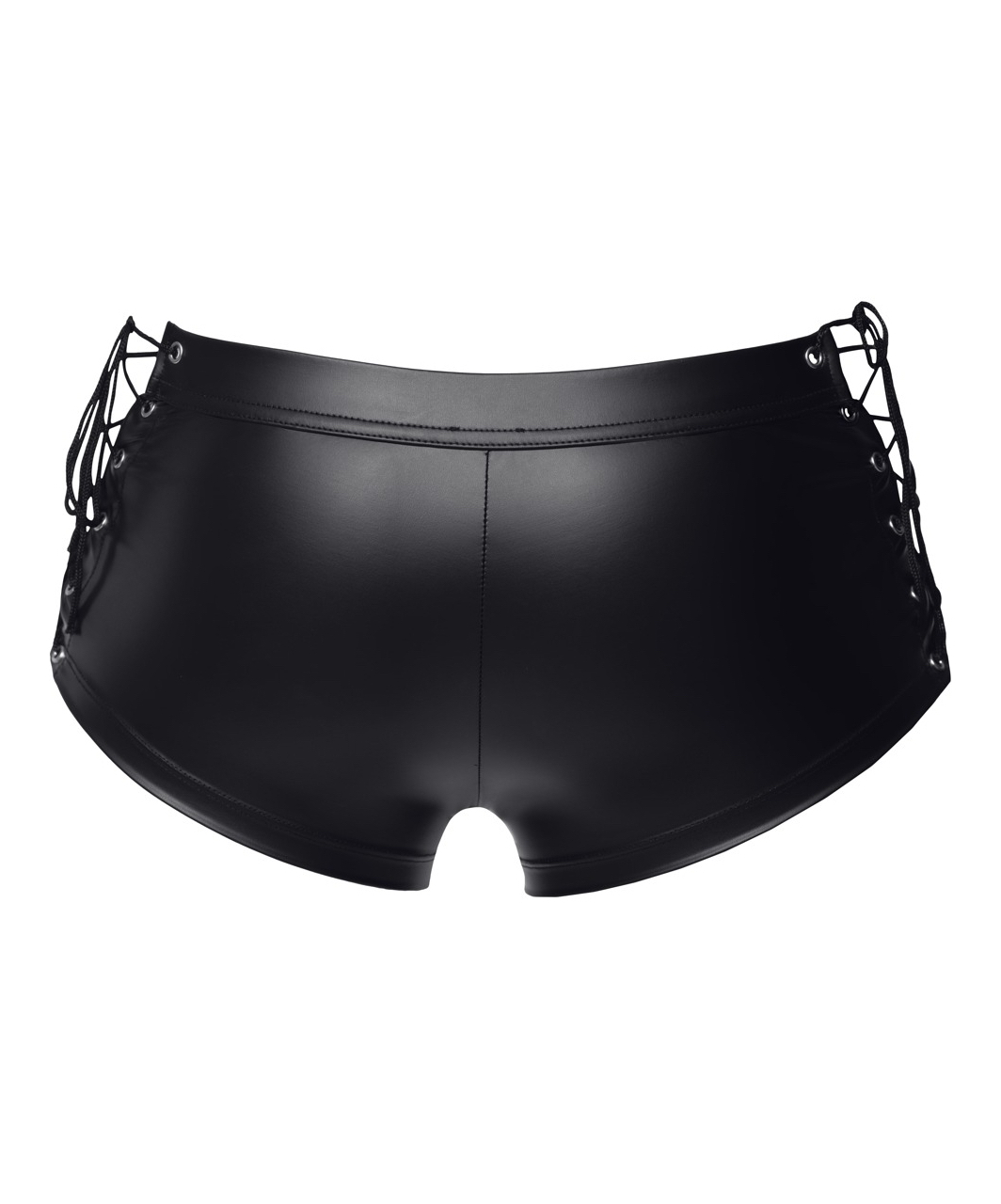 Svenjoyment Black Matte Look Trunks With Side Lacing - Image 6