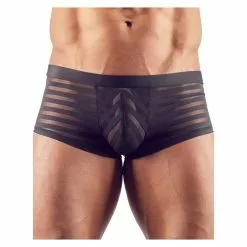 Svenjoyment Black Sheer Striped Boxer Briefs