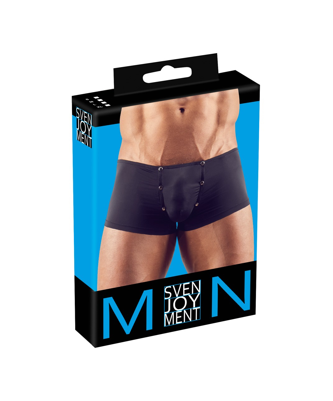 Svenjoyment Black Trunks With Press Studs - Image 6
