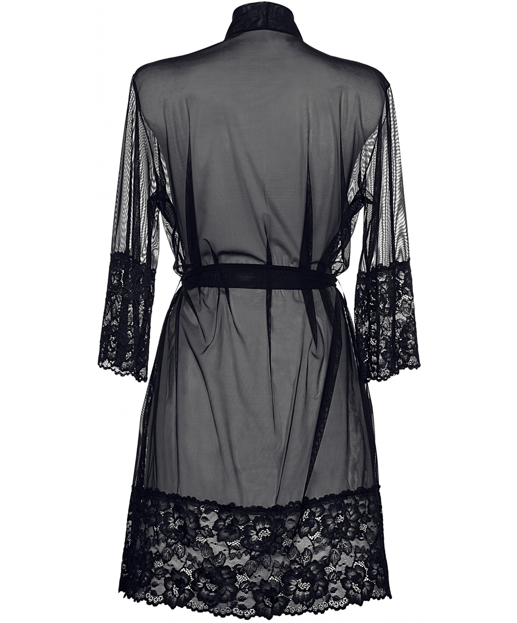 Axami Sexy Hot Sevilla Black Sheer Peignoir - Image 4