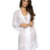 Axami Sexy Hot Sevilla White Sheer Peignoir