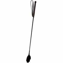 Zado Black Crop With Hand-shaped Leather Tip