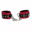 Zado Red & Black Leather Wrist Cuffs